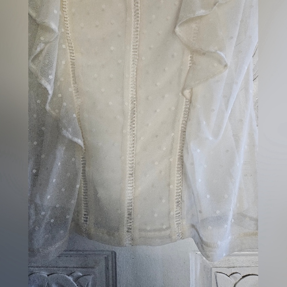 Halogen Women's Ivory Lace Blouse - Picture 4 of 9